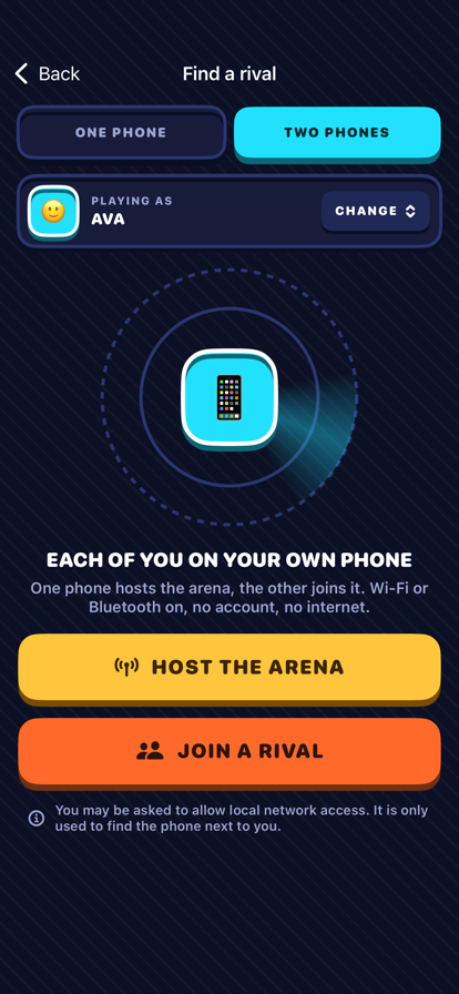 Two-phone mode lobby